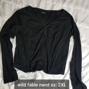 Wild fable 2x crop top